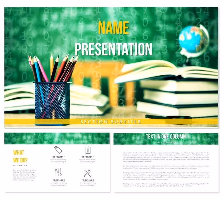 Study Program PowerPoint Template Presentation