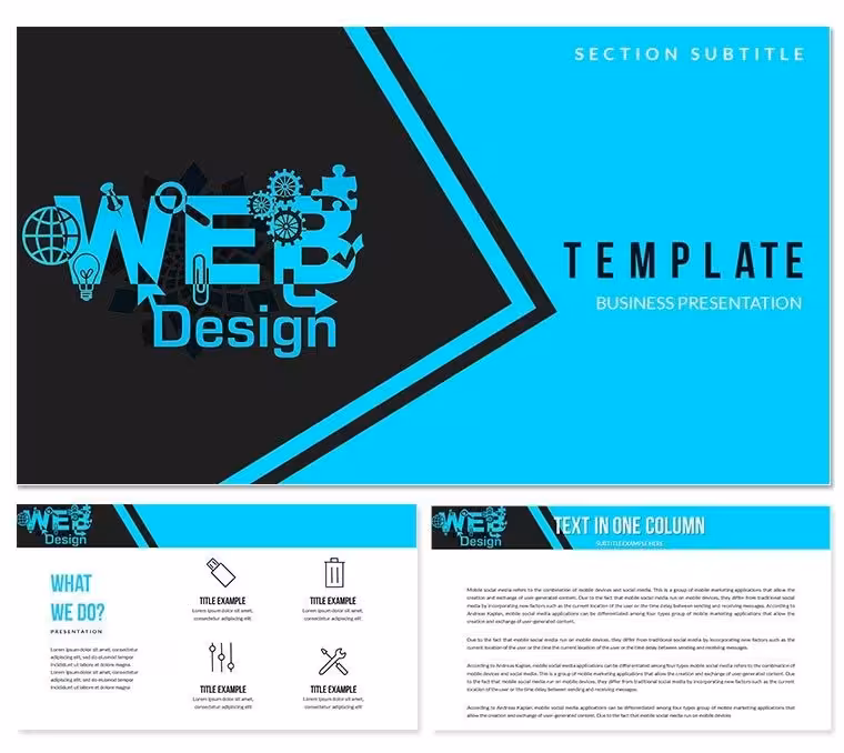 Web Design Studio PowerPoint templates
