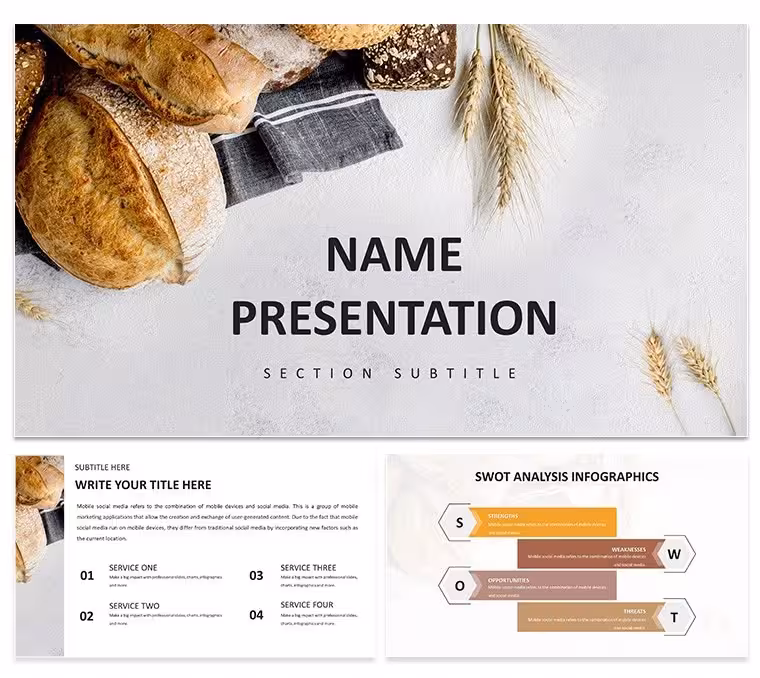 Baking Bread Keynote Template: Culinary Decks