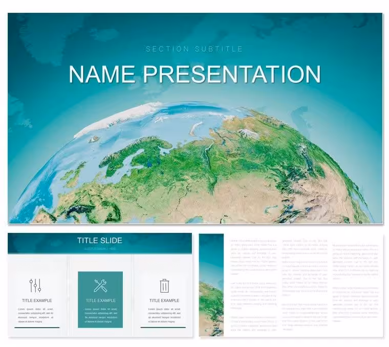 World Geography Information PowerPoint Template: Ignite Global Explorations