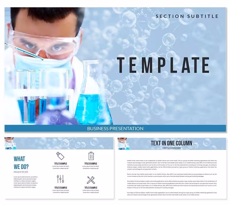Chemistry - Scientific Laboratories PowerPoint templates