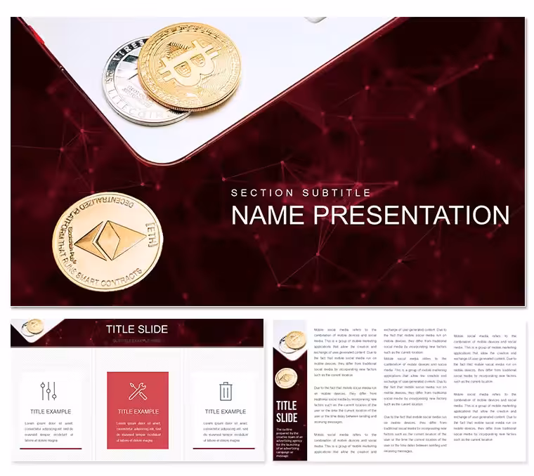 Bitcoin Miners Make Money PowerPoint Template