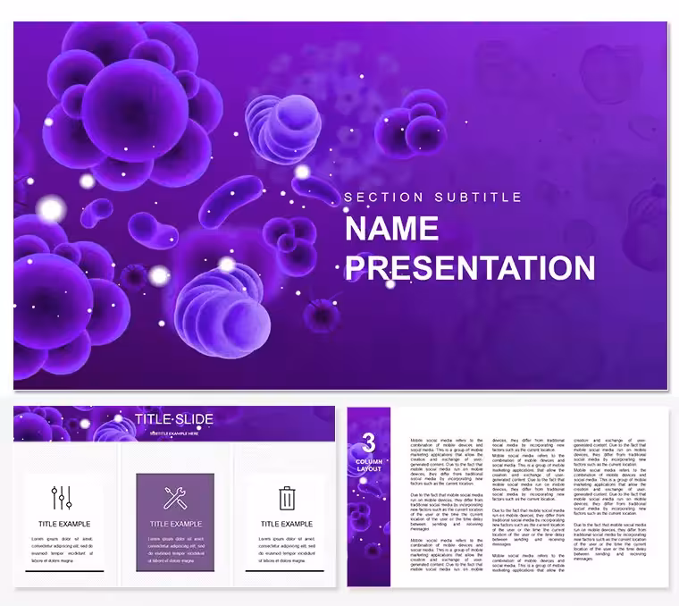 Viruses and Bacteria PowerPoint template