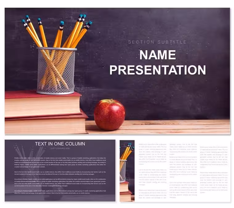 Lesson Plan PowerPoint Presentation Template