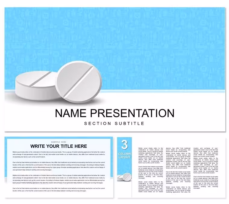 Medicine Pills PowerPoint Template - Download Presentation