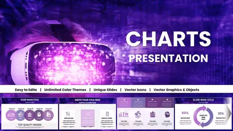 Futuristic Mask Charts Keynote Template