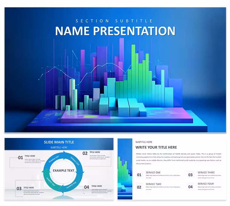 Business Graph PowerPoint Template: Presentation