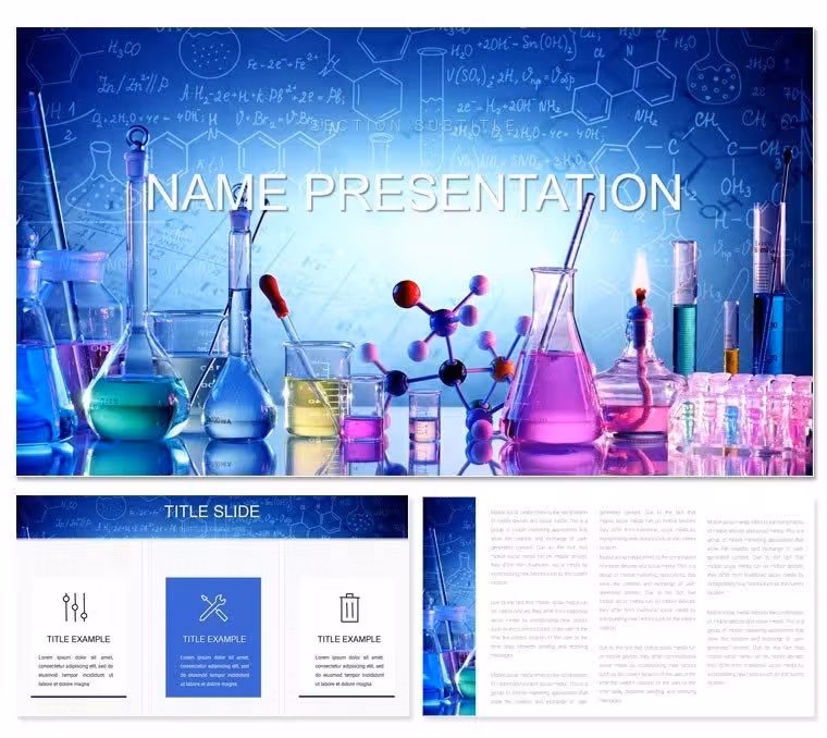 Chemistry Online Learning PowerPoint Template: Educate Effectively