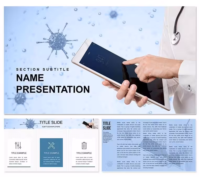 Online Medical PowerPoint Template: Healthcare Insights