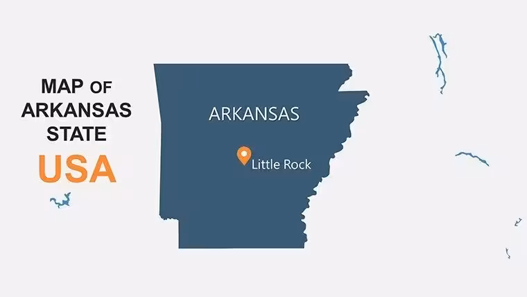 Arkansas Counties PowerPoint Maps: Rivers of Innovation in the Natural State