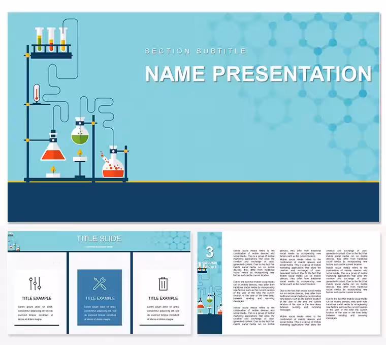 Science Projects PowerPoint Template - Professional Presentation