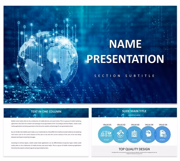 Global Tech Keynote Template: Code Your Vision into Reality