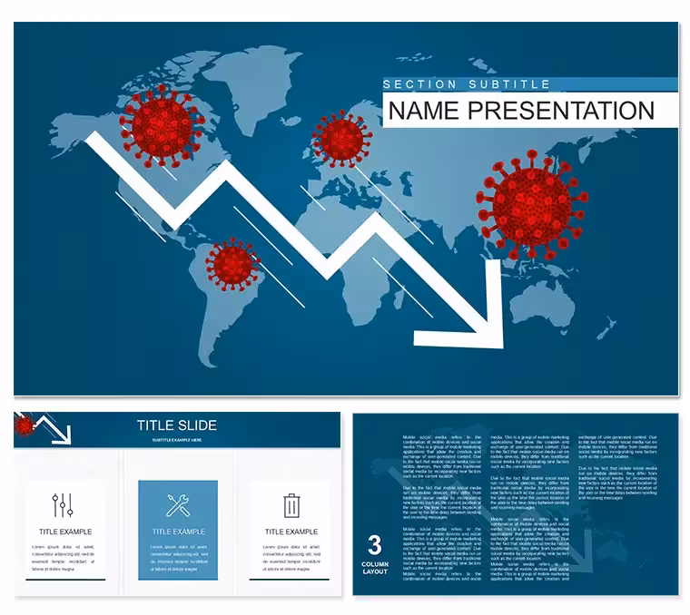 Impact of Virus on Global Economy PowerPoint Template: Decode Economic Shifts