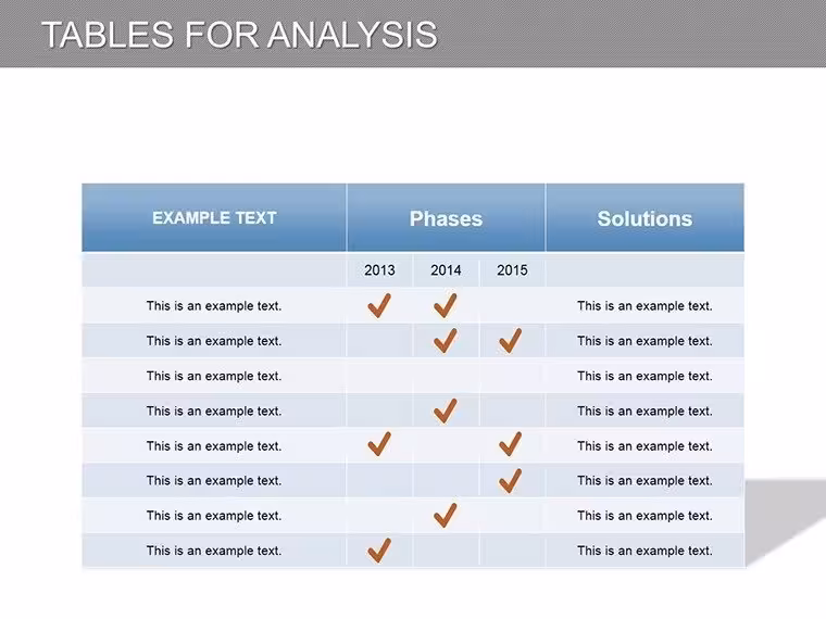 Database Tables PowerPoint Diagram Template