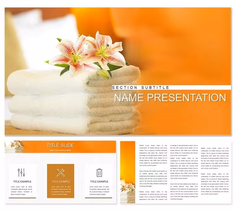 Elegant Service in Hotels PowerPoint Template: Elevate Guest Experiences
