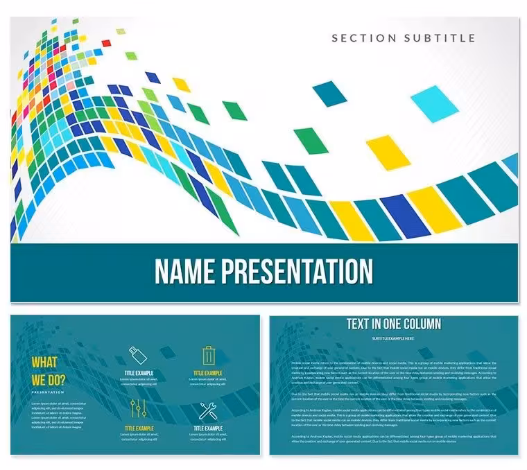 Spiral Wave PowerPoint Template: Presentation