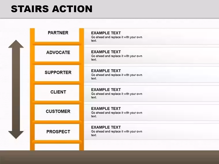 Stairs Action PowerPoint Diagrams: 16 Dynamic Slides