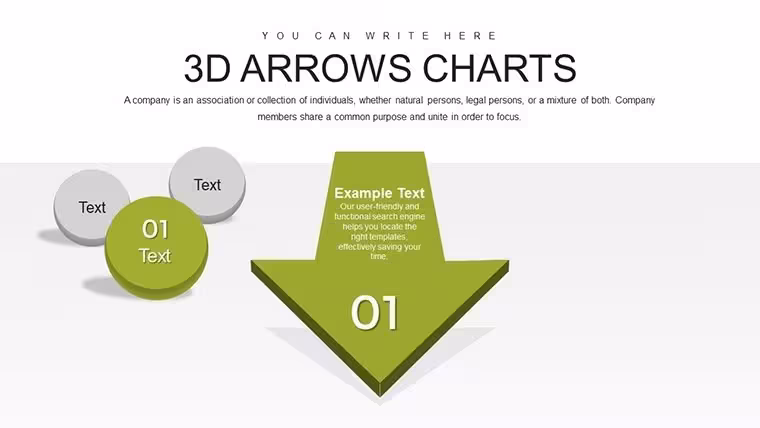 3D Arrows Effective Keynote Charts Presentation