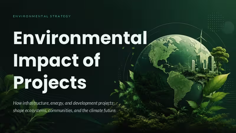 Environmental Impact of Projects PowerPoint Template and Charts