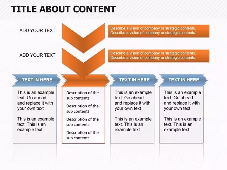 Text Box Indicators Diagram Template