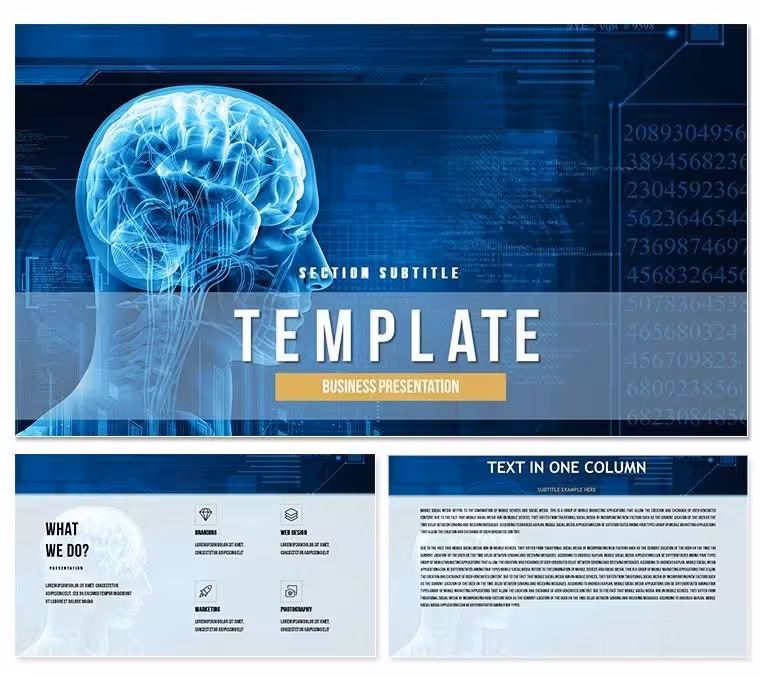 Brain PowerPoint template