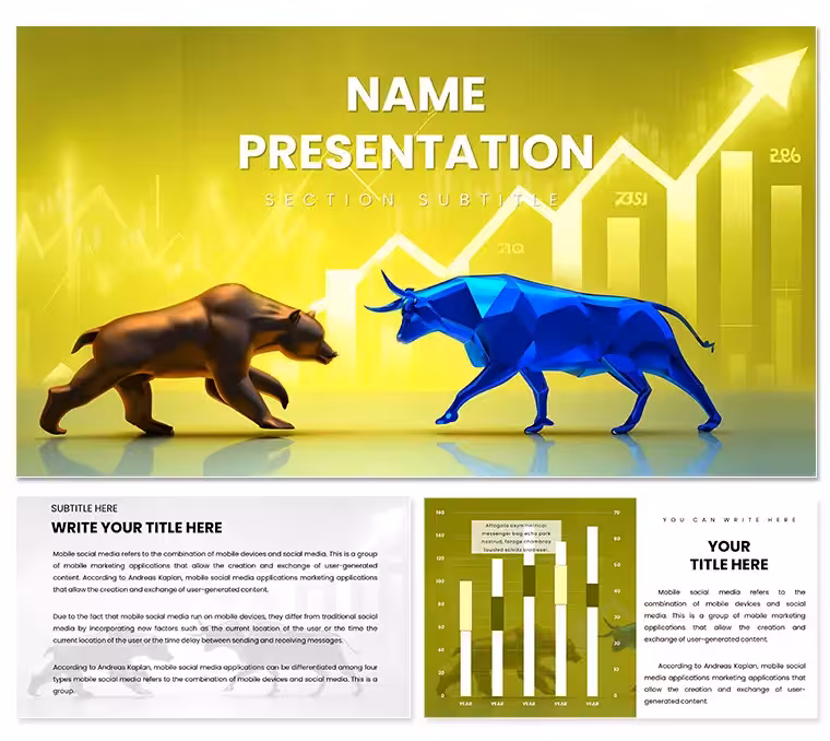 Bulls and Bears Trend PowerPoint Template