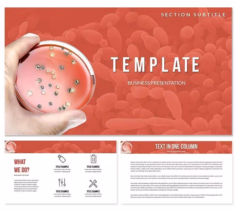 Dangerous Bacteria Fungi PowerPoint Template: Presentation