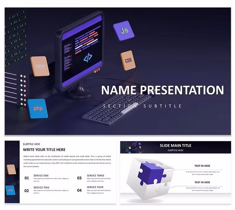 Modern Web Design PowerPoint Template