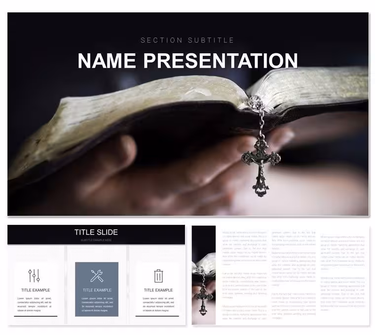 Prayer Book Bible PowerPoint Template