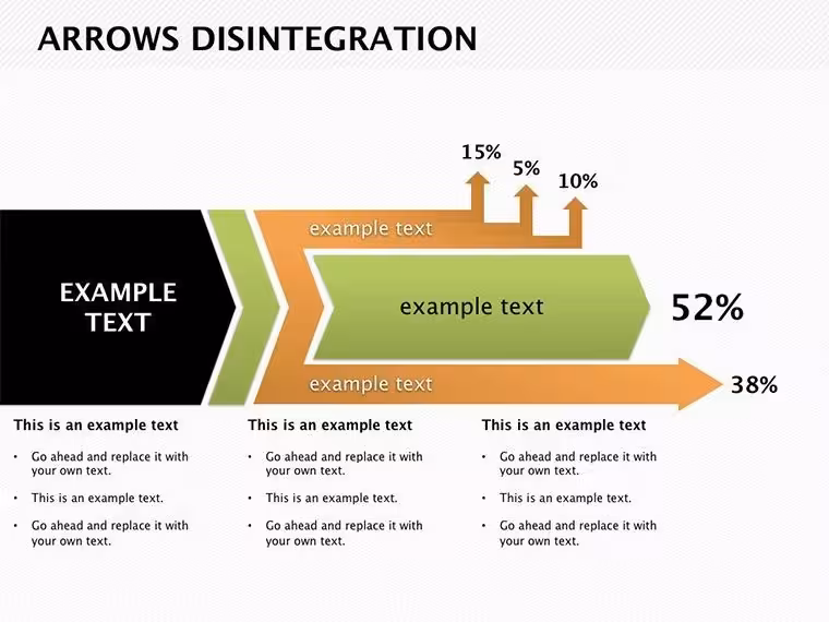 Arrows Disintegration Keynote Diagrams