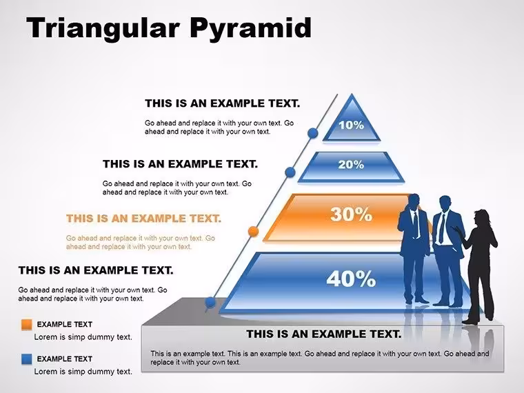 Triangular Pyramid PowerPoint Charts Template