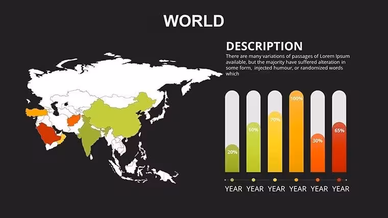 Description North America Analytical World PowerPoint Maps