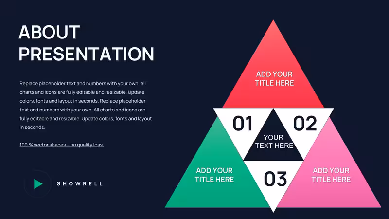 Triangle Pyramid Chart Template PowerPoint Download