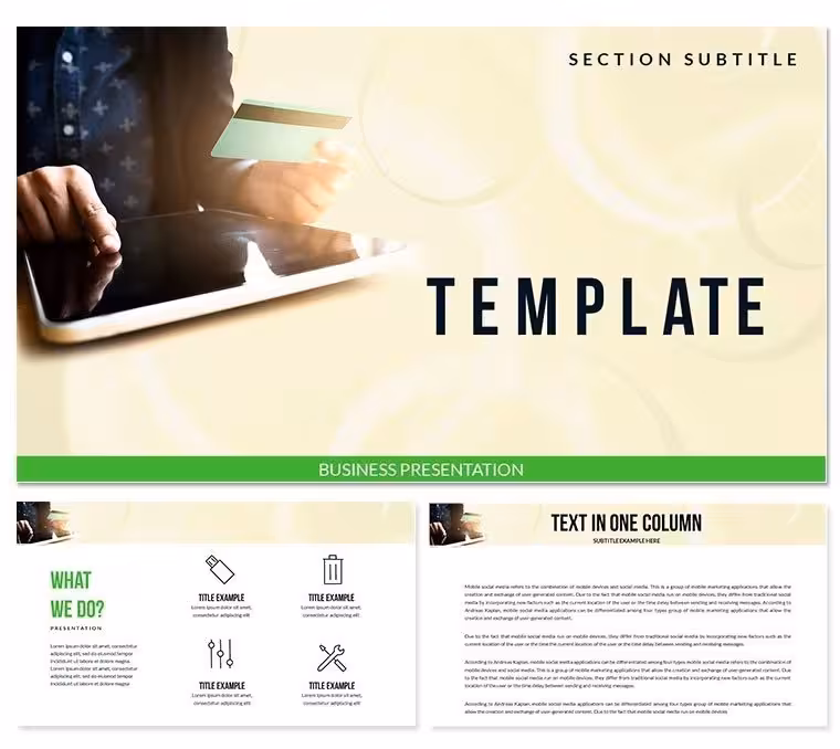 Online Shopping - Payment Methods PowerPoint templates