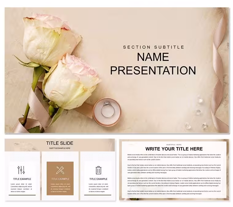 Beautiful Wedding PowerPoint Template: Presentation