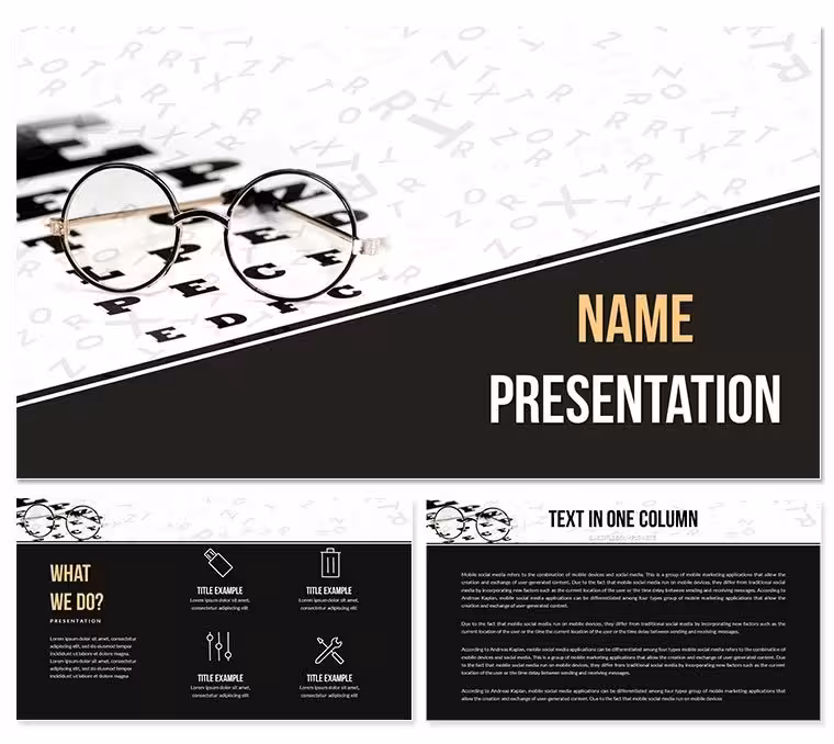 Best Eye Care and Eye Health PowerPoint Template for Professionals