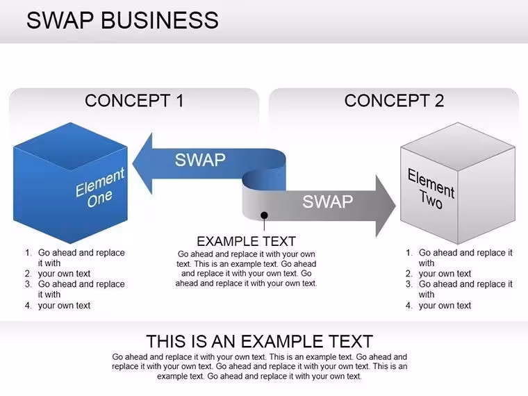 Swap Business PowerPoint Diagram Template