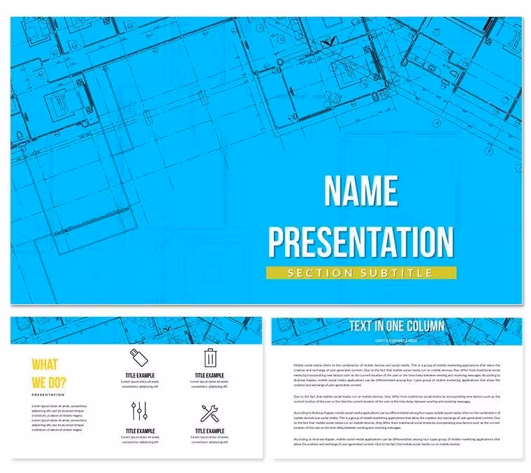 Architecture Building Constructions PowerPoint Template for Presentation