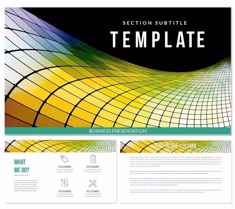 Pixel Shift PowerPoint template
