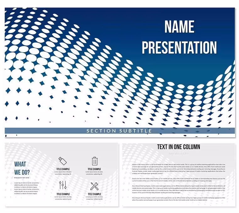 Pixel Wave PowerPoint Templates