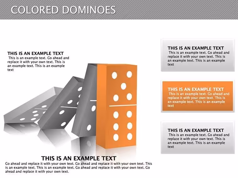 Colored Domino Keynote Diagrams - Fully Editable