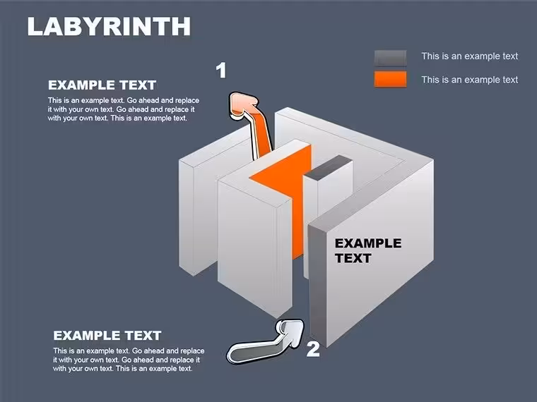 Labyrinth PowerPoint Diagrams Template: Download PPTX
