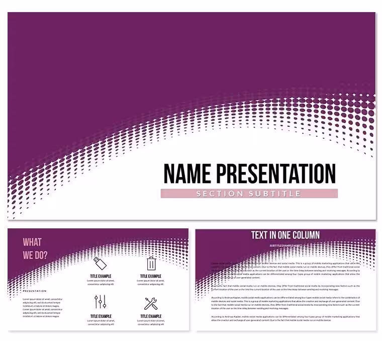 Stylish Wallpaper Abstract PowerPoint Template - Editable PPTX | ImagineLayout