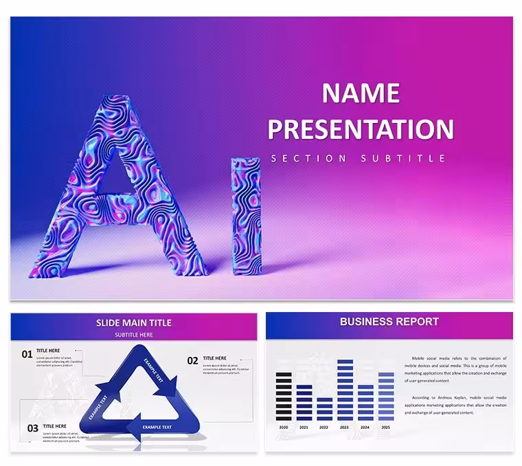 AI Machine Learning Keynote Template: Decode Data with Elegance