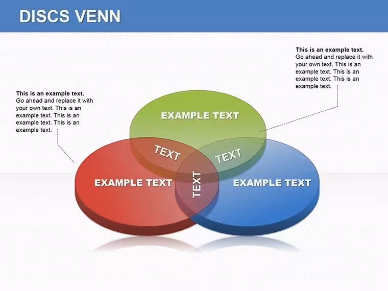 Discs Venn PowerPoint Diagrams - Editable PPTX | ImagineLayout