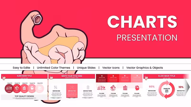 Comparative Data Chart Template for PowerPoint