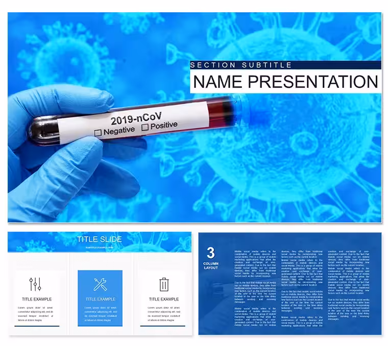 Test Virus PowerPoint Template, PPTX