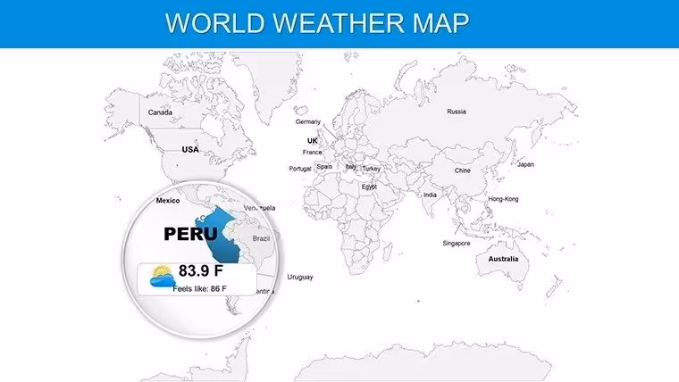 World: UK Weather PowerPoint Map