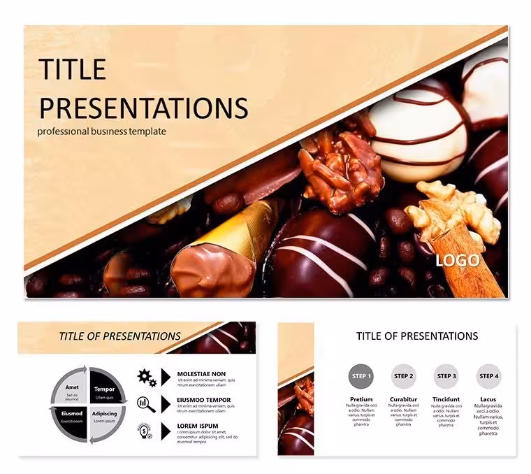 Chocolate truffles PowerPoint templates