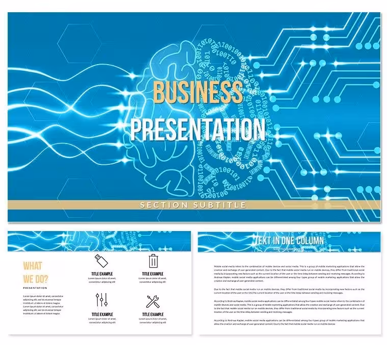 Computer Science Innovations Diagram Template - Free PPTX | ImagineLayout